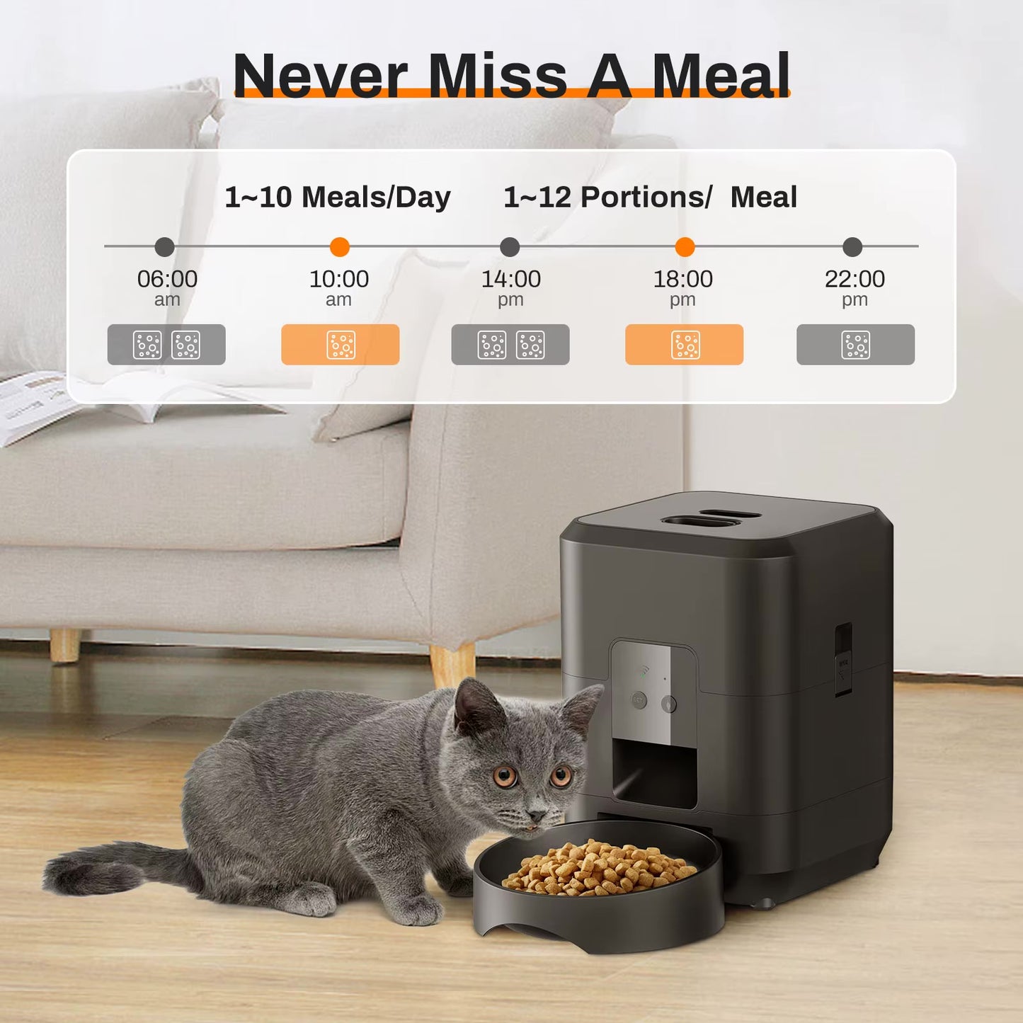 2025 WiFi Smart Pet Feeder – 2L Automatic