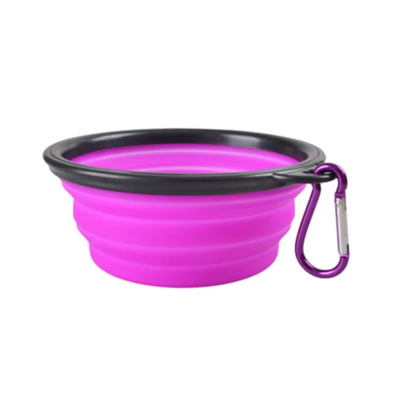Durable Collapsible Pet Bowl – Foldable Silicone Food & Water Dish